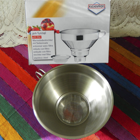 Kuchenprofi 18/10 Stainless Steel Funnel with strainer