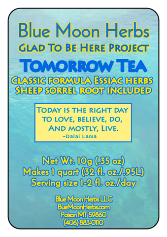 Glad To Be Here Tea! (Essiac Herbs, Sheep sorrel 25% roots)