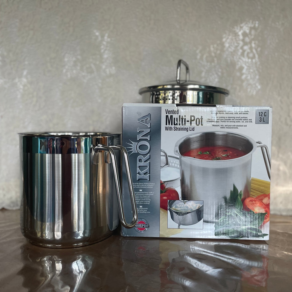Metal Tea Making Pot Tea-making Pot with Straining Lid – Rene Caisse Tea